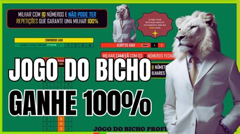 como ganhar a milhar no jogo do bicho 